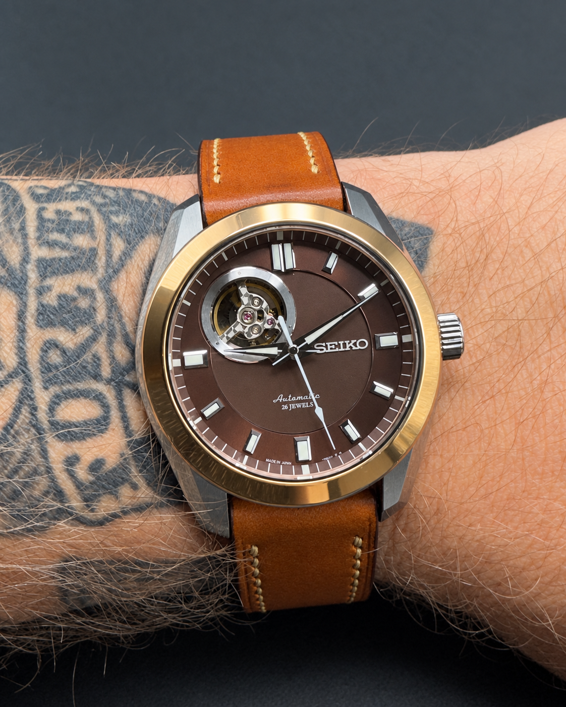 Seiko Mechanical “Open Heart” SARL004